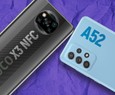 Galaxy A52 vs Poco X3 NFC: tela de 120 Hz 