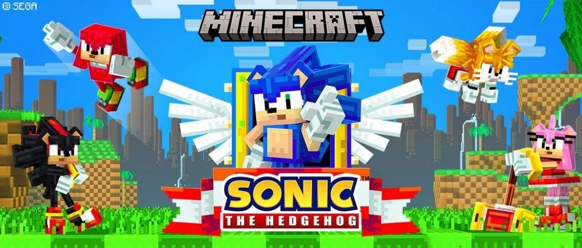 Minecraft ganha conteúdo de Sonic com personagens e fases