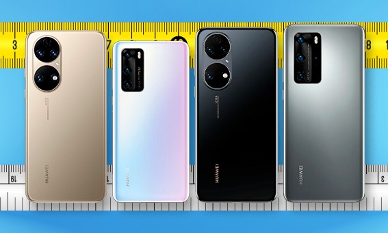 Comparativo em tamanho real: Huawei P50 e P50 Pro contra