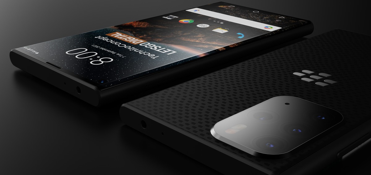 BlackBerry Evolve X2: designer cria conceito do celular com 5G, tela curva e cmera de 108 MP