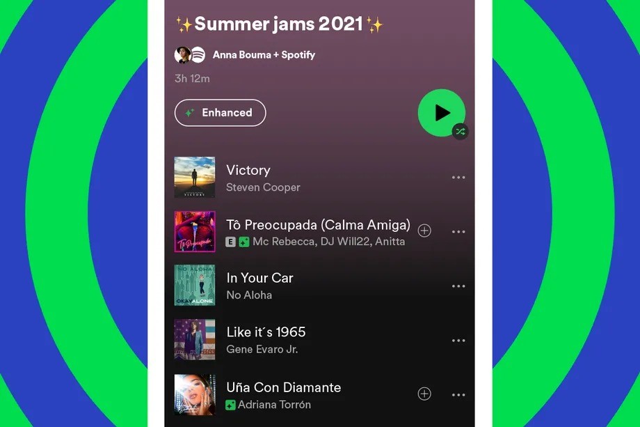 Spotify lança recurso que adiciona músicas recomendadas em playlists 