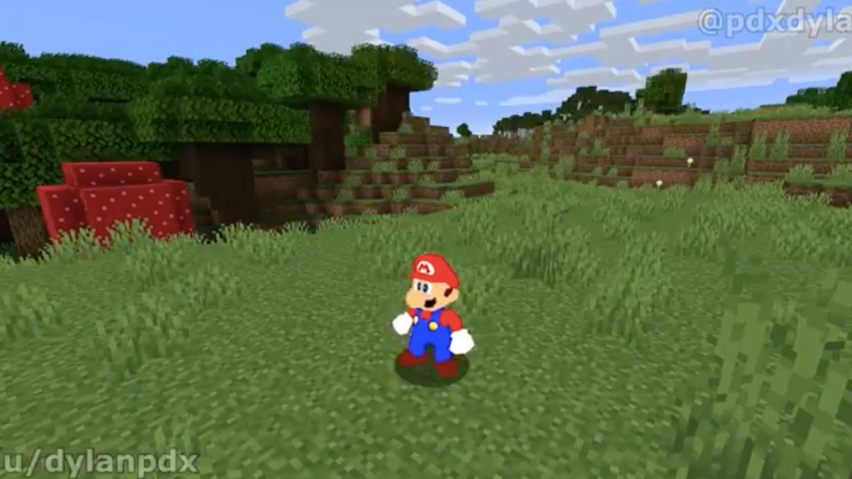 Minecraft: f creates mod that puts Super Mario 64 in the game