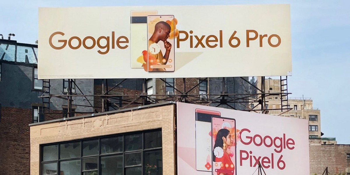 Pixel 6 y 6 Pro: los carteles indican más detalles después de que el teléfono celular fue fotografiado en la Google Store real