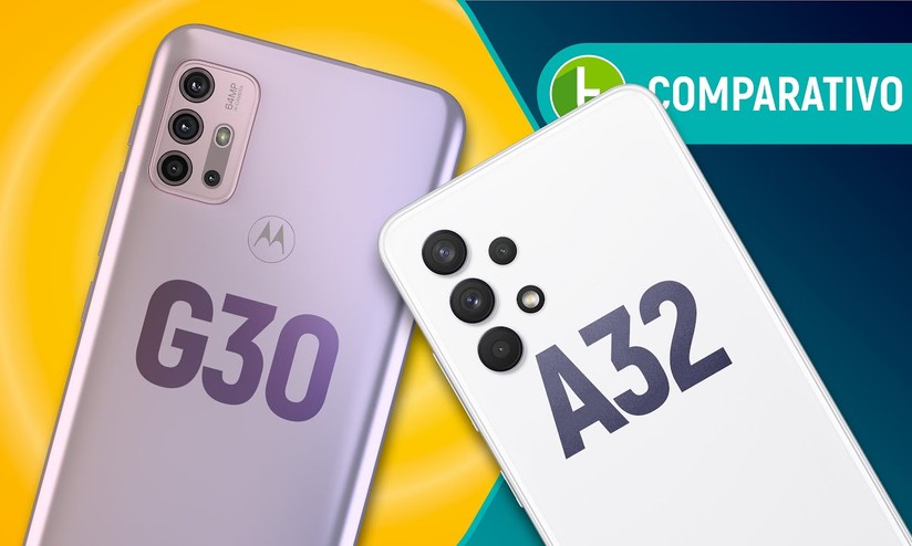 Moto G30 vs Galaxy A32: qual intermediário com tela de 90 Hz vale mais?