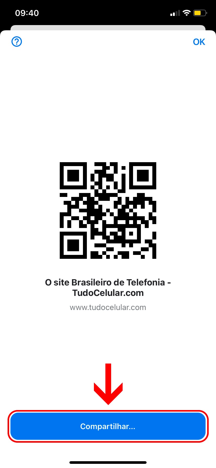 Como criar QR Code de página no Google Chrome