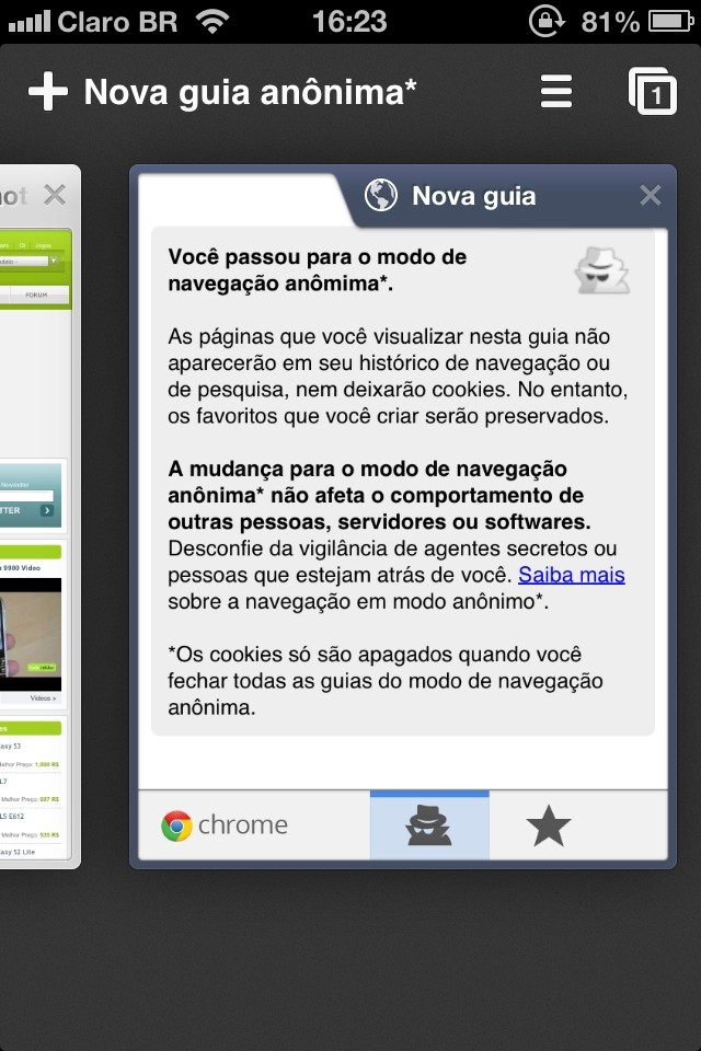 COMO FECHAR TODAS as ABAS DE UMA VEZ no GOOGLE CHROME no IPHONE