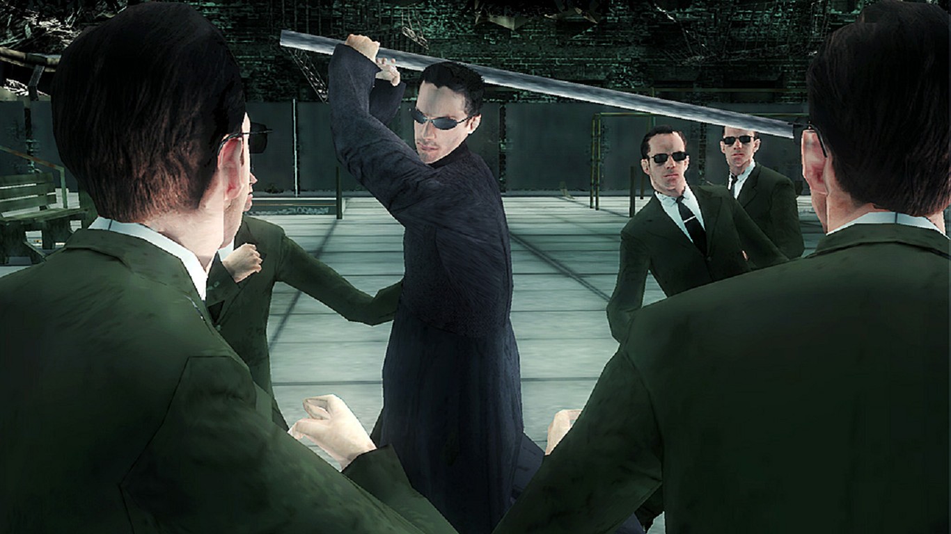 Matrix awakening дата выхода. The Matrix Path of Neo. Киану Ривз матрица. Матрица игра 2005. Киану Ривз в игре матрица.