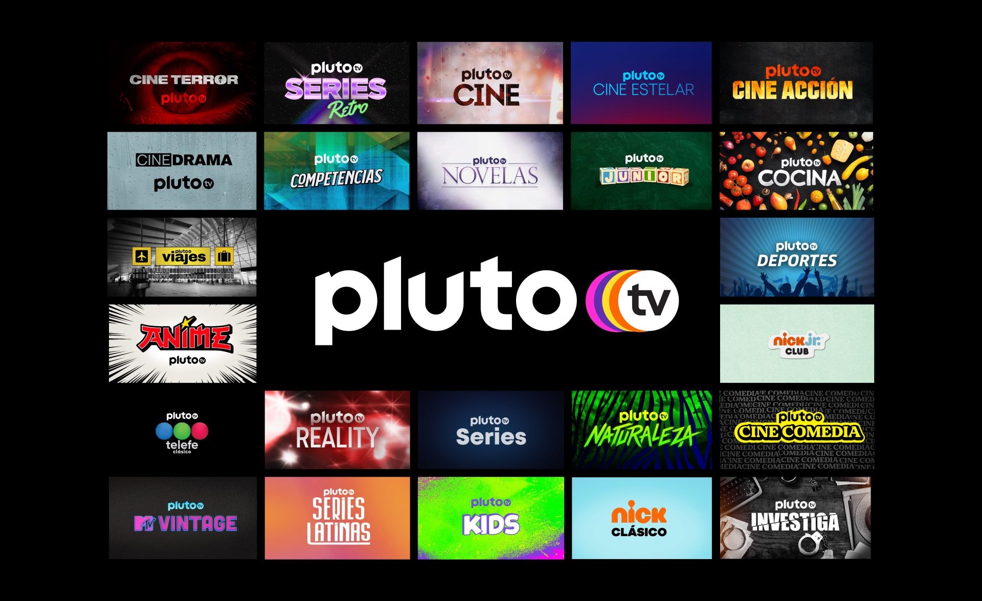 Saiba quais são os três novos canais da Pluto TV