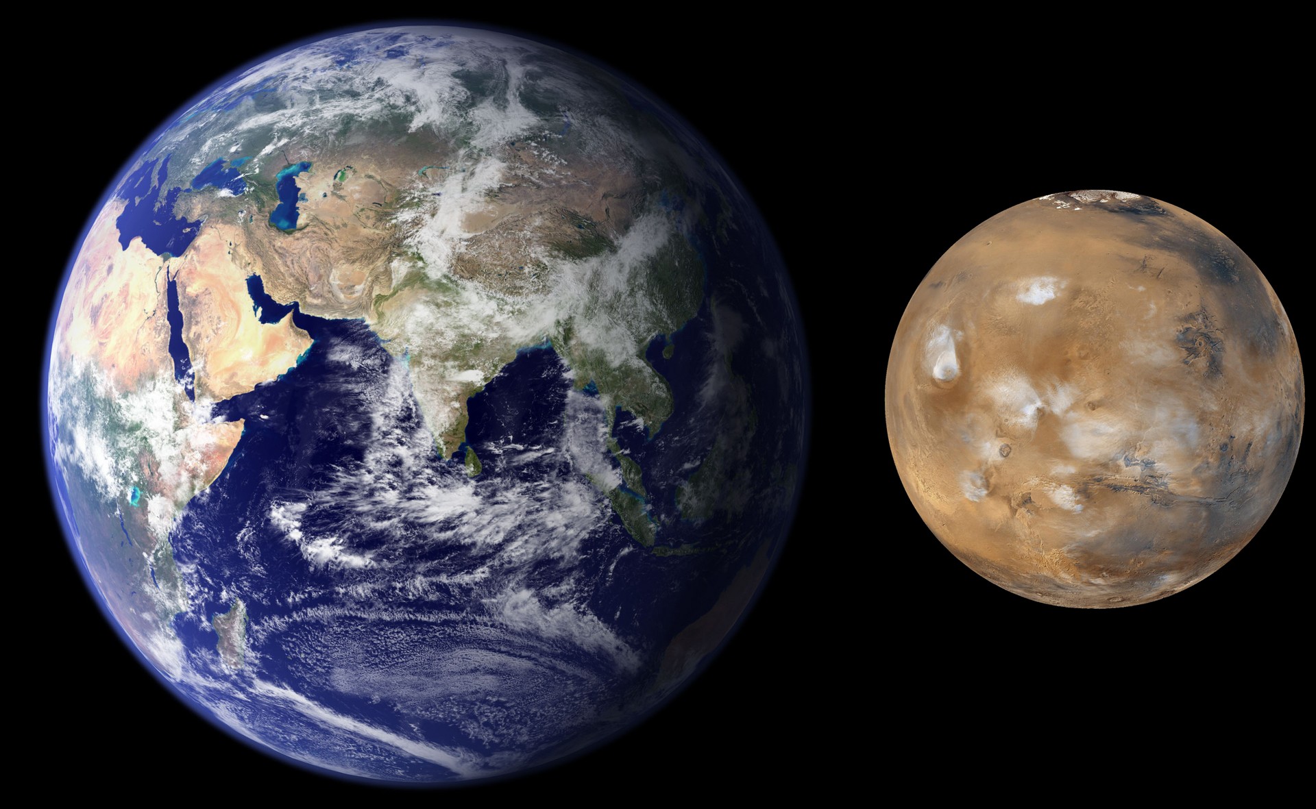 Earth and Mars were formed from the same materials as the inner solar