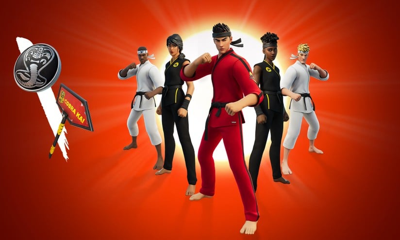 Fortnite lança skins inspiradas na série Cobra Kai 