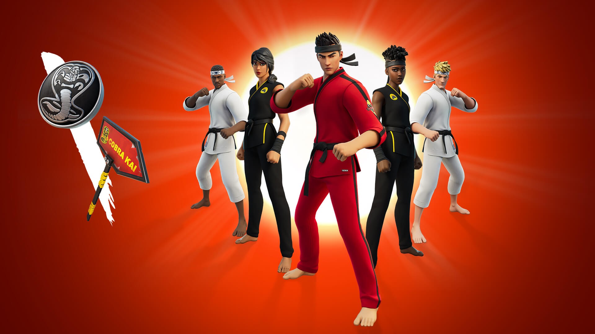 Fortnite lança skins inspiradas na série Cobra Kai 