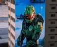 Microsoft usa mural gigante em pr