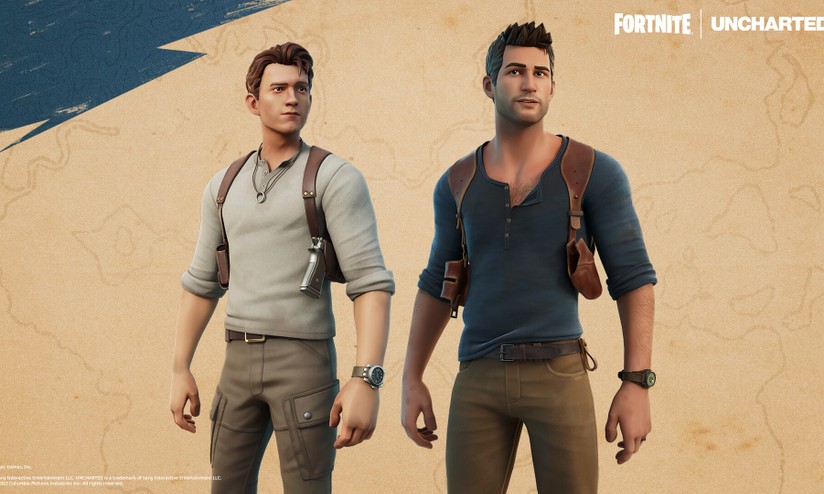 Uncharted no Fortnite: filme ganhará skins e itens temáticos