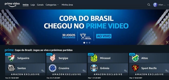 Globo se junta à Amazon para produzir transmissão da Copa do Brasil 2022 no  Prime Video - TudoCelular.com