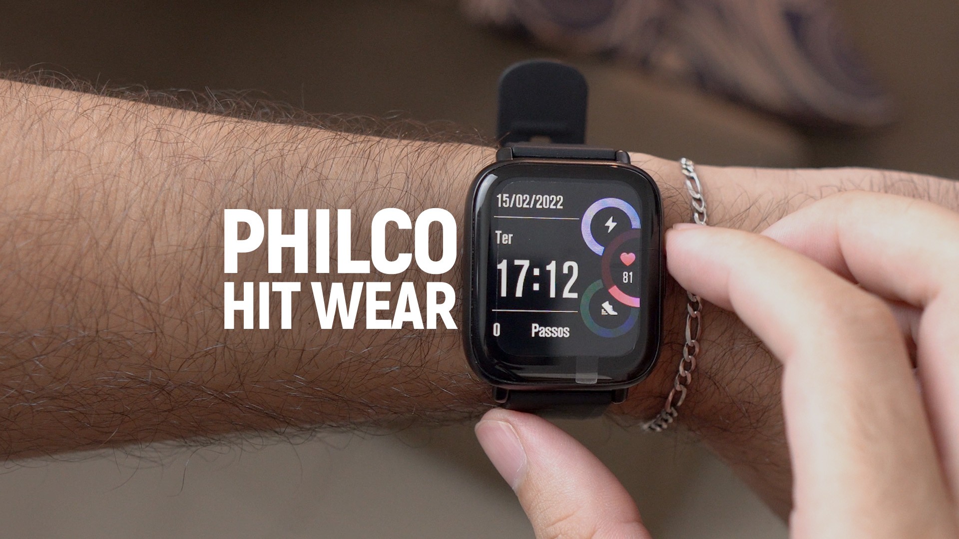 Relógio Smartwatch Philco Hit Wear 42Mm 1,7 Bt 8 Funções Bivolt