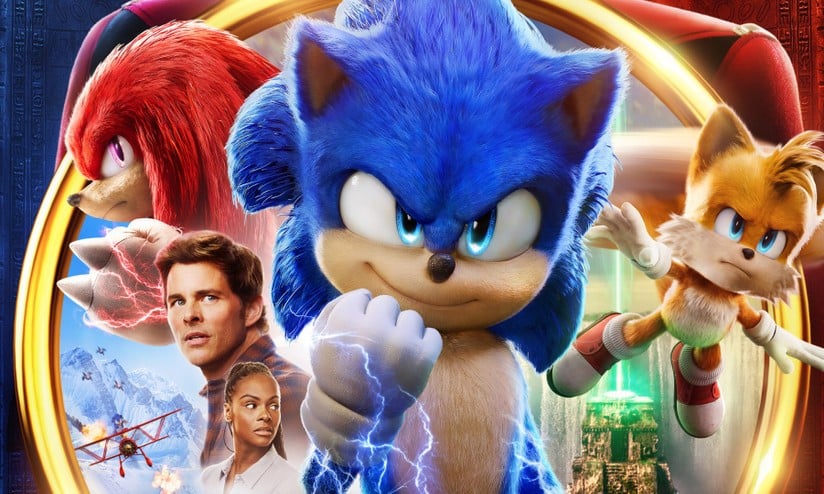 Novo pôster de 'Sonic 2' revela o ouriço azul voando com Tails