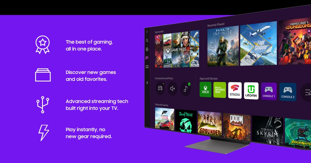 APP nativo do xCloud e Geforce Now liberado nas TVs Samsung Modelo