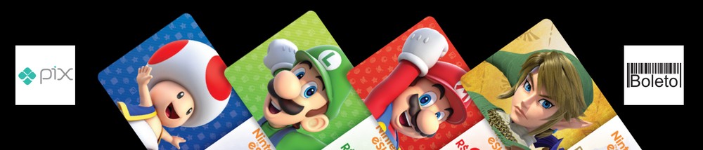 Nintendo anuncia que cartão presente digital da eShop está disponível via  PIX e boleto