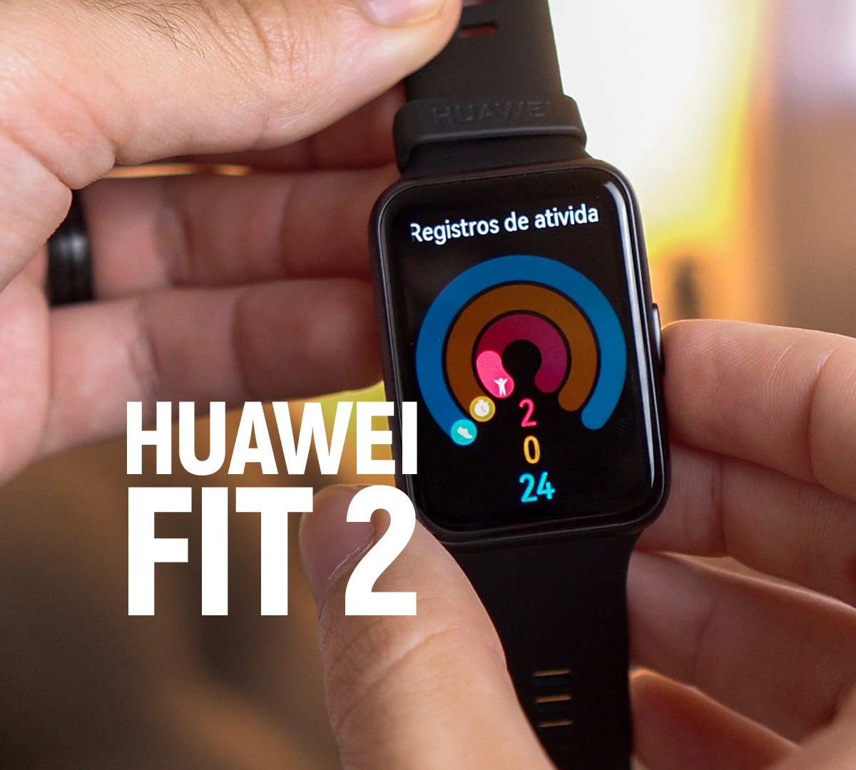 Smartwatch Huawei Watch Fit 2 Active - Preto - Smartwatch - Compra