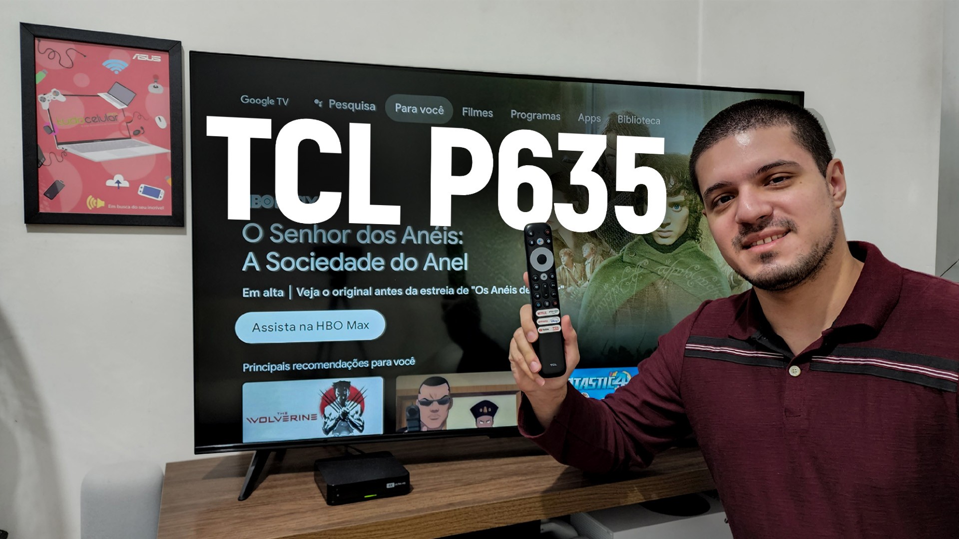 Smart TV LED 50 TCL P615 4K UHD HDR com Wifi e Bluetooth, 3 HDMI