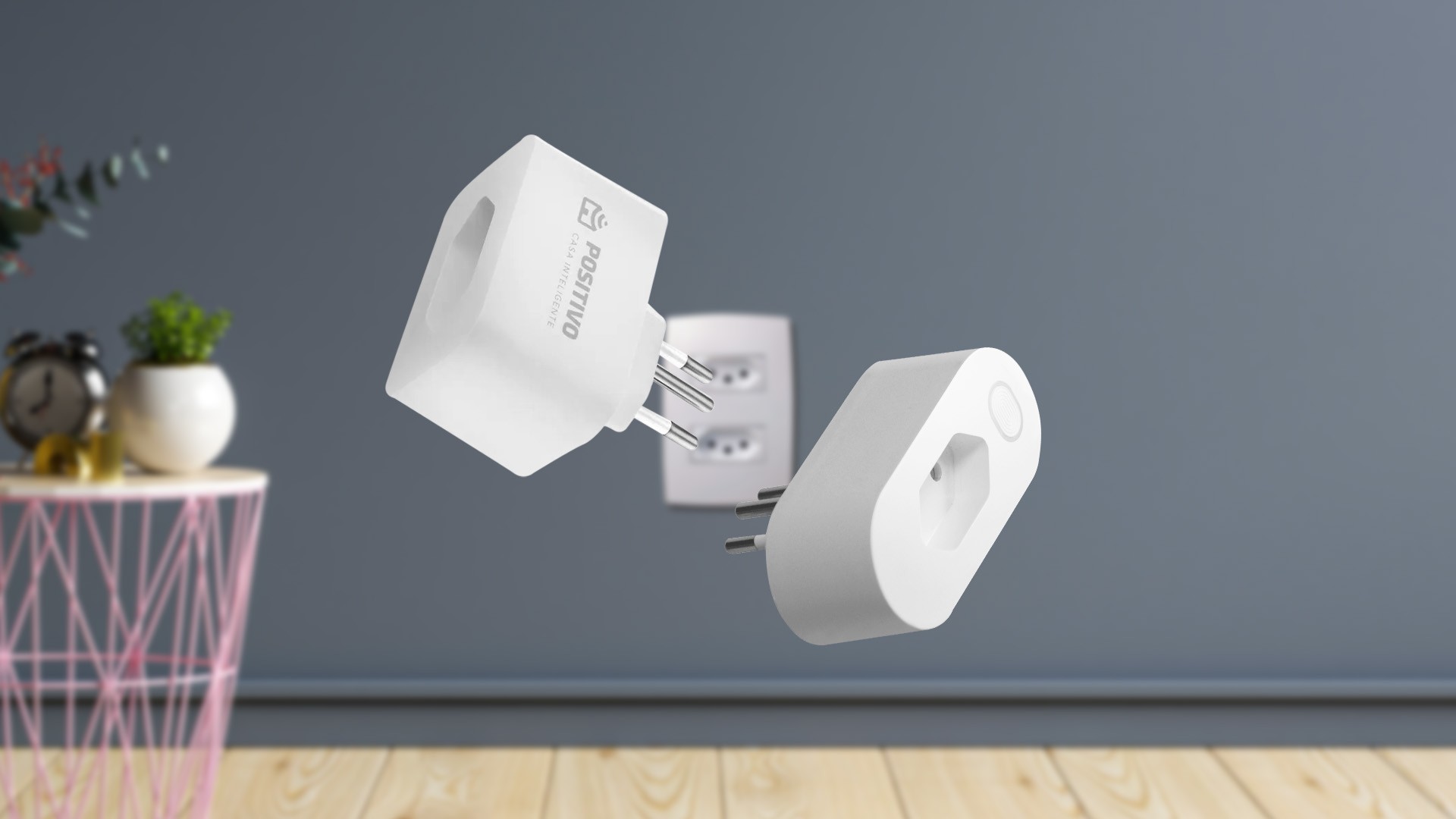Smart Plug Wi-Fi 10A/1000W- NBR, Positivo Casa Inteligente, ligue