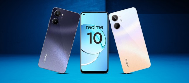 Realme 10 tem design confirmado por imagem oficial após teaser revelar tela curva - TudoCelular.com