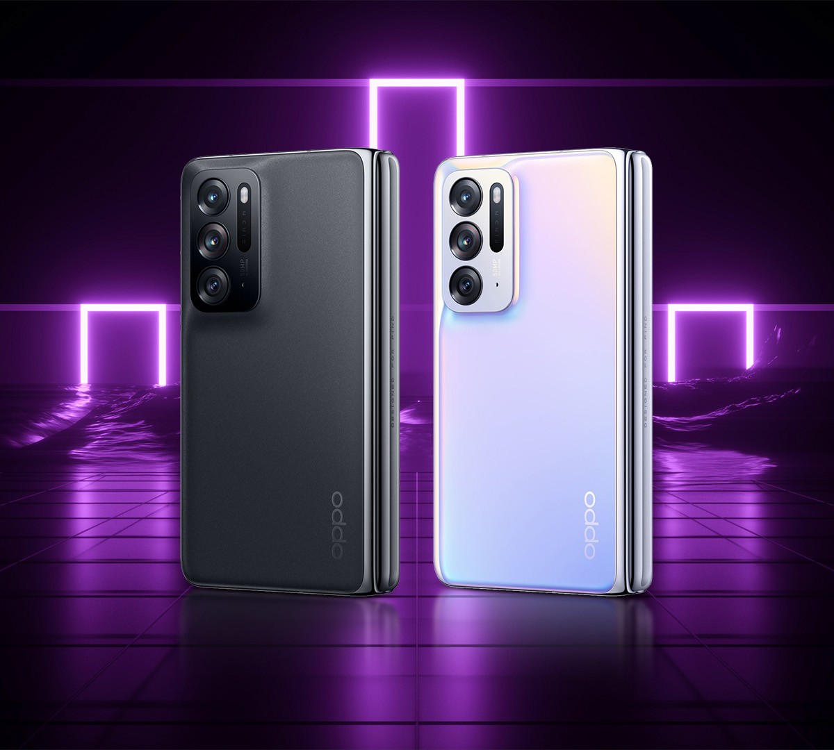 OPPO Find N2 Flip surge em imagem real confirmando cor roxa e