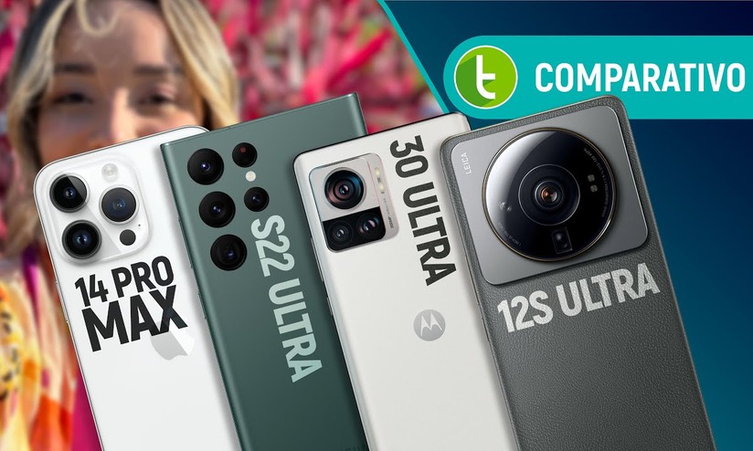 Galaxy S22 Ultra e iPhone 14 Pro Max vs Edge 30 Ultra e Xiaomi 12S Ultra
