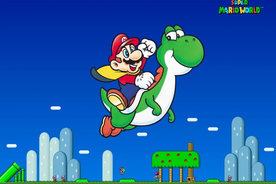 SUPER MARIO WORLD 1990 - JOGO COMPLETO!!! (SNES) 