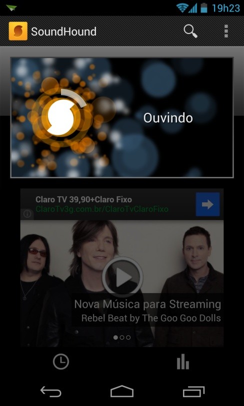 Nova versão do app SoundHound mostra letras da música em tempo real