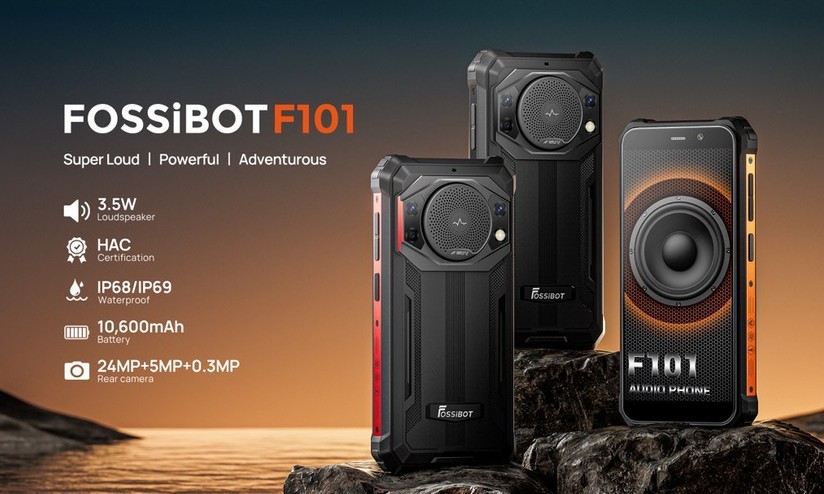 FOSSiBOT F101 chega como novo celular robusto com bateria gigante