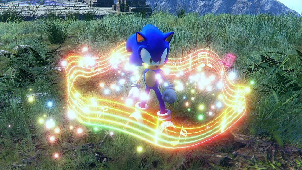 Sonic jogando vídeo game e ouvindo musica??