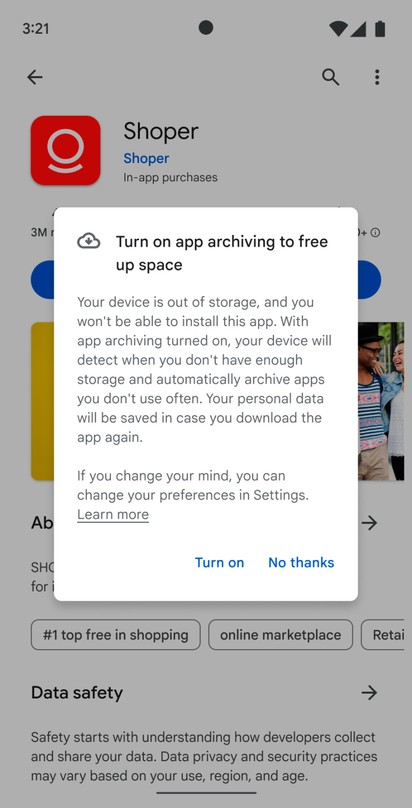 Play Store ganha recurso que permite arquivar automaticamente apps