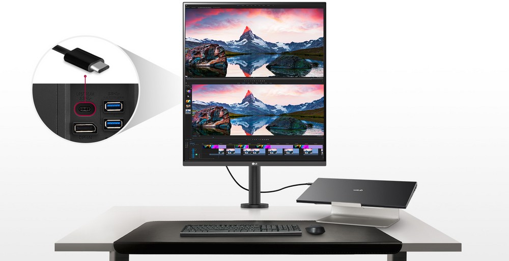 LG lança monitor Ergo DualUp de 28 polegadas e dois PCs All in One
