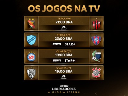 Libertadores 2023: saiba onde assistir aos jogos da semana na TV e pela  internet [06/06/23] 