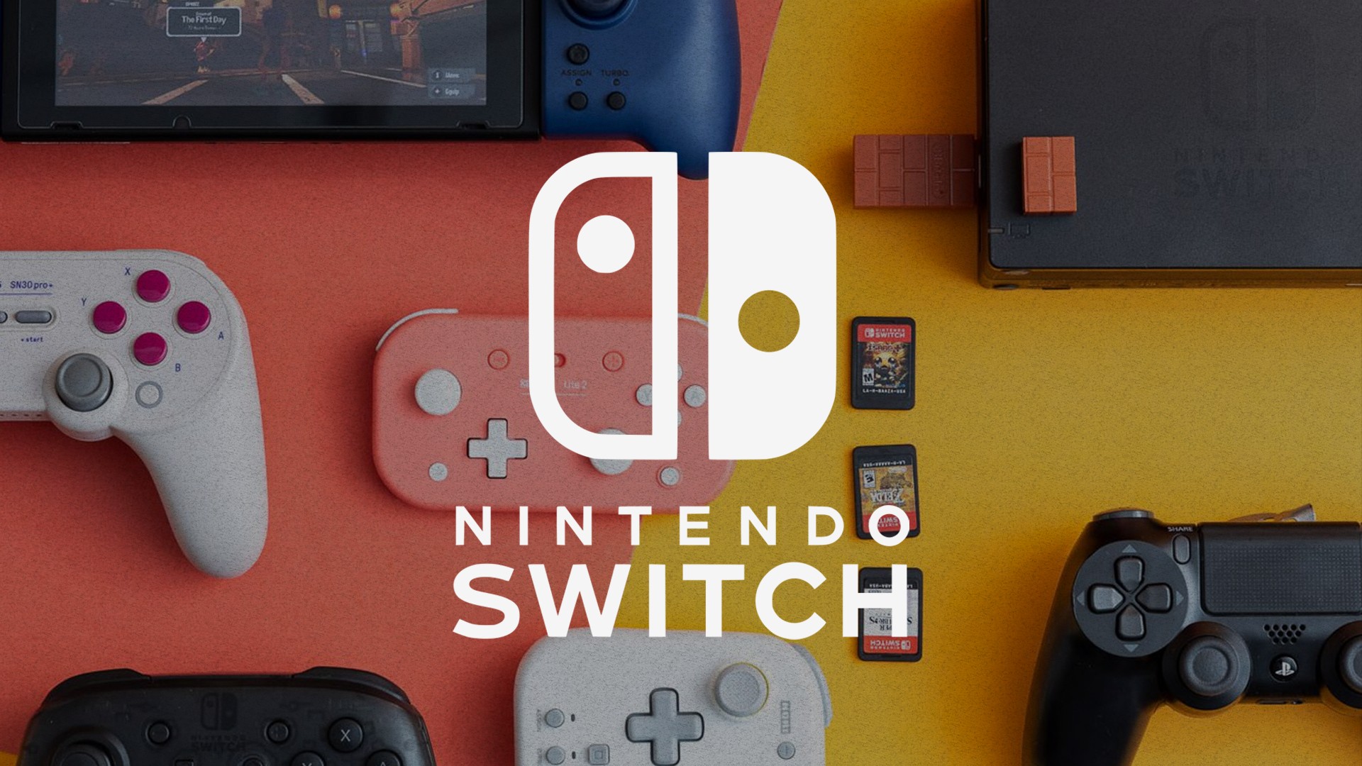 Nintendo Switch V2 + 4 Jogos + Comando Switch Pro (usados