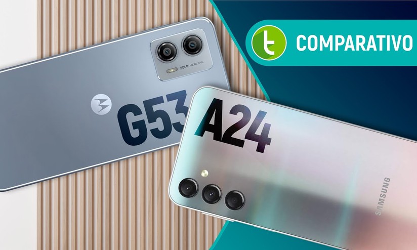 Galaxy A24 vs Moto G53: tela e software contra desempenho e 5G
