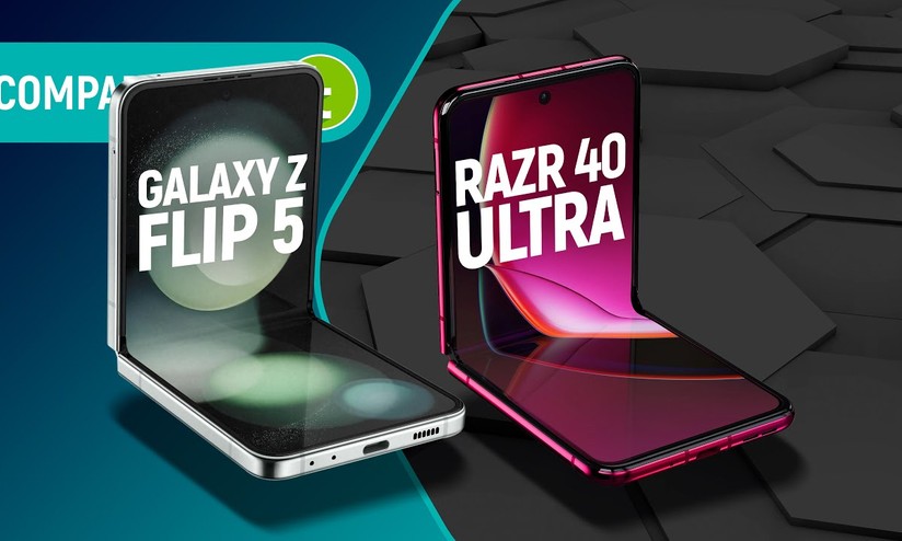 Duelo de celulares dobráveis: Moto Razr 40 Ultra x Galaxy Z Flip5