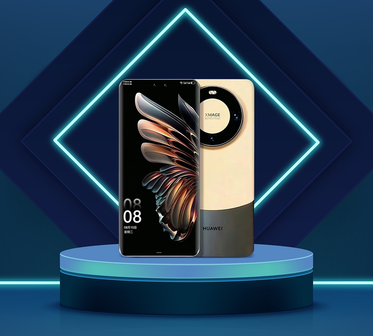 Huawei Mate 70 Pro: imagem real vazada mostra três furos na tela