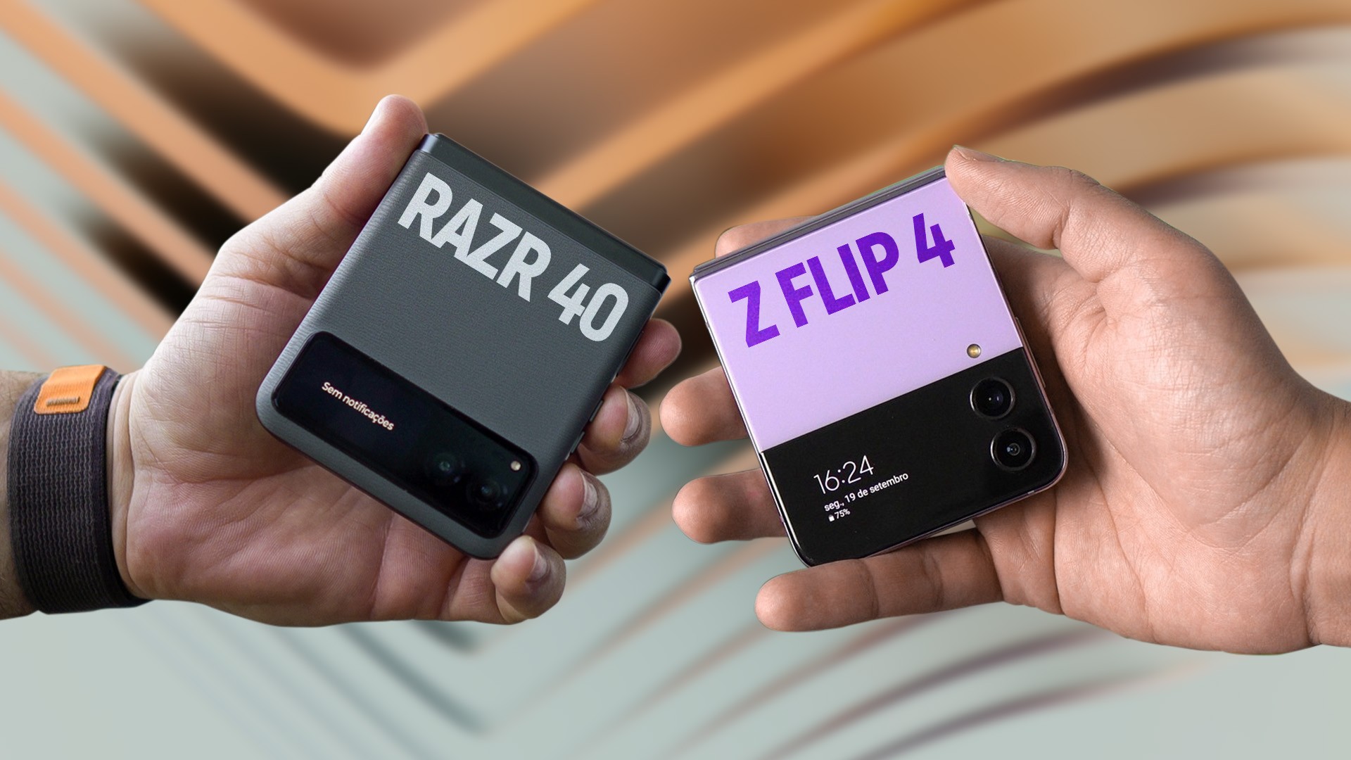 Razr 40 vs Galaxy Z Flip 4 melhor celular dobrável acessível é