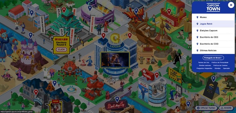 Capcom Town recebe três novos jogos retrô gratuitos e textos em português 