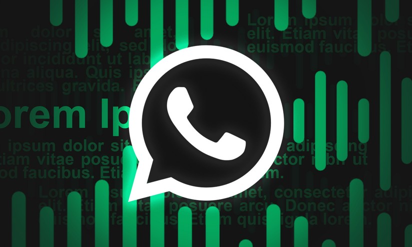 logo WhatsApp noir