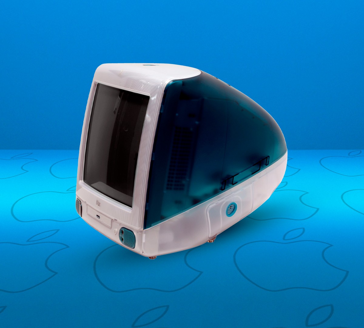 iMac G3 15インチ Mac OS X ブルー iMac G3 15インチ Mac OS X ブルー 素晴らしいヴィンテージのUNIX