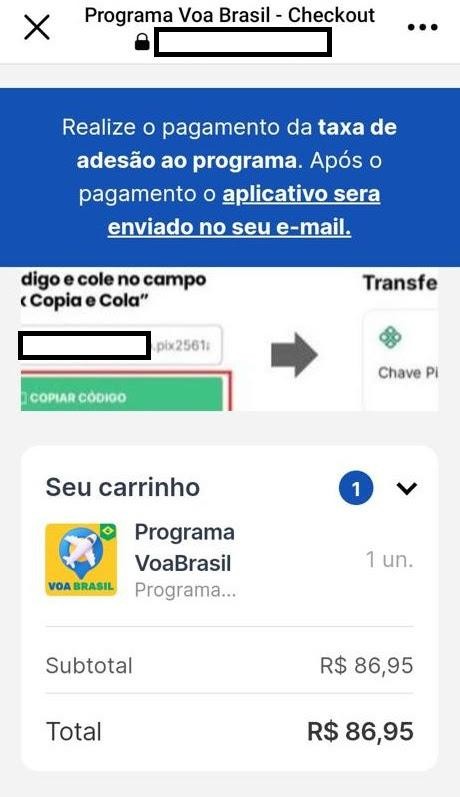 Programa 'Voa Brasil' ainda não foi lançado; site de 'cadastro' é