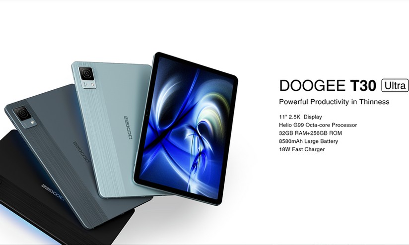 Doogee anuncia tablets T30 Ultra, T20 Ultra e T20mini Pro com