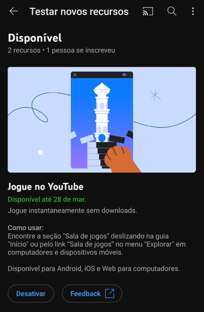 pode estar a testar nova plataforma de jogos online