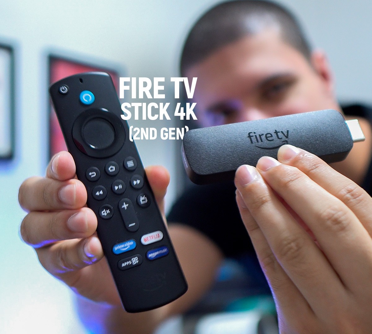 TV Stick 4K Reprodutor Portátil de Conteúdos Streaming + Comando
