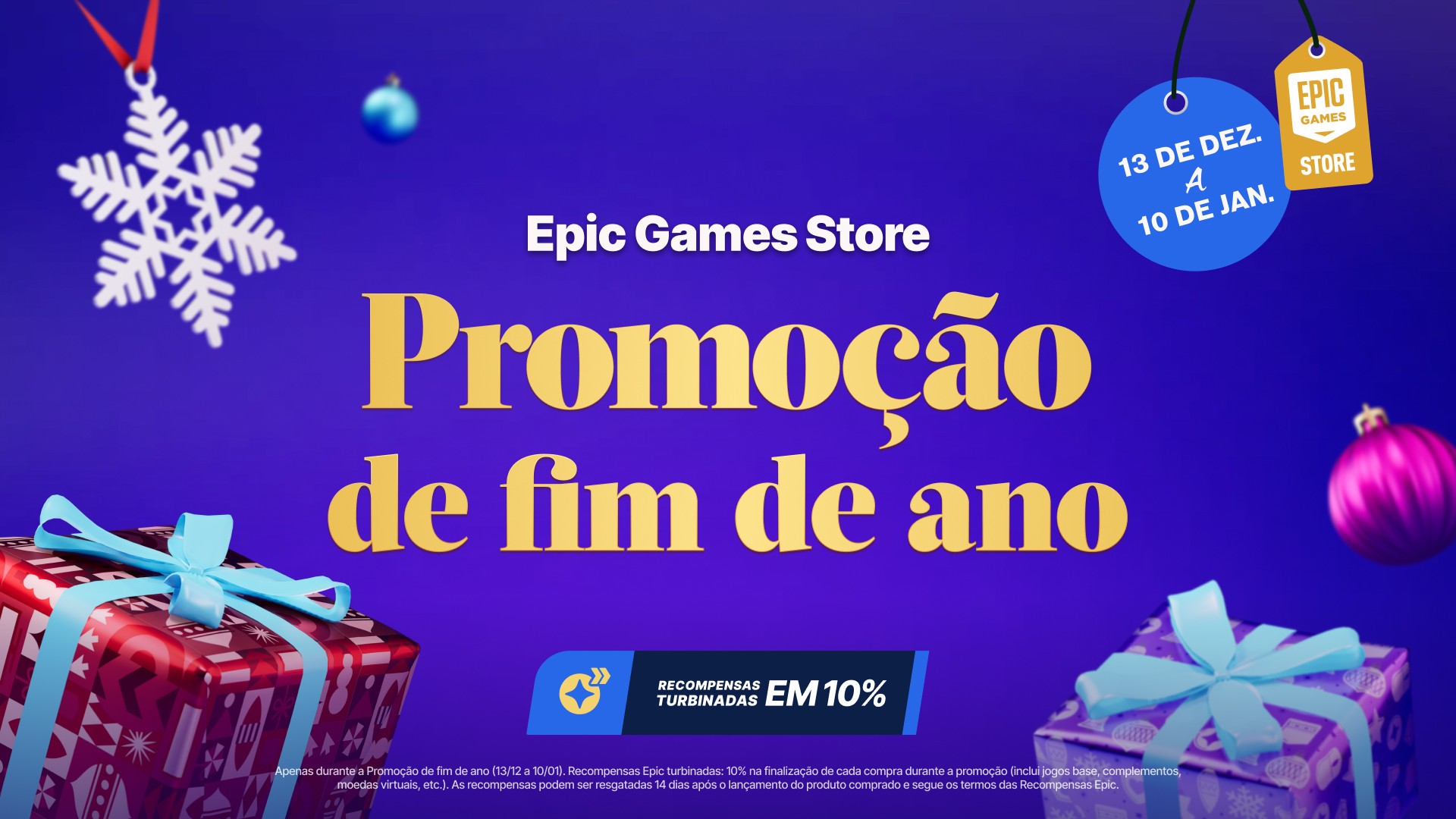 Epic Games Store poderá apresentar as suas 12 ofertas de Natal