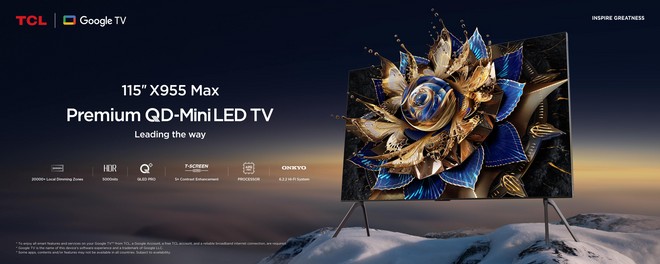 Gigante! TCL anuncia a maior TV QD-Mini LED do mundo e mais produtos no Brasil