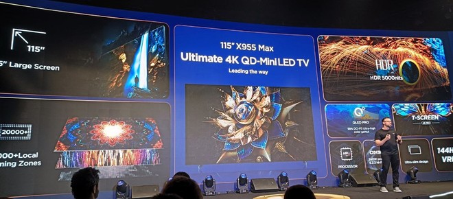 Gigante! TCL anuncia a maior TV QD-Mini LED do mundo e mais produtos no Brasil